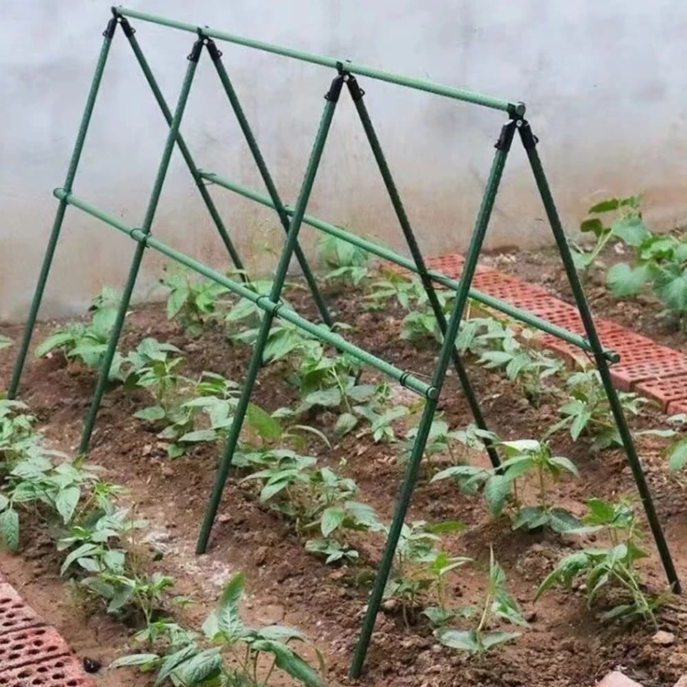 Zestaw 20 metalowych tyczek ogrodowych Gardio – powlekane wsporniki do roślin pnących i warzyw